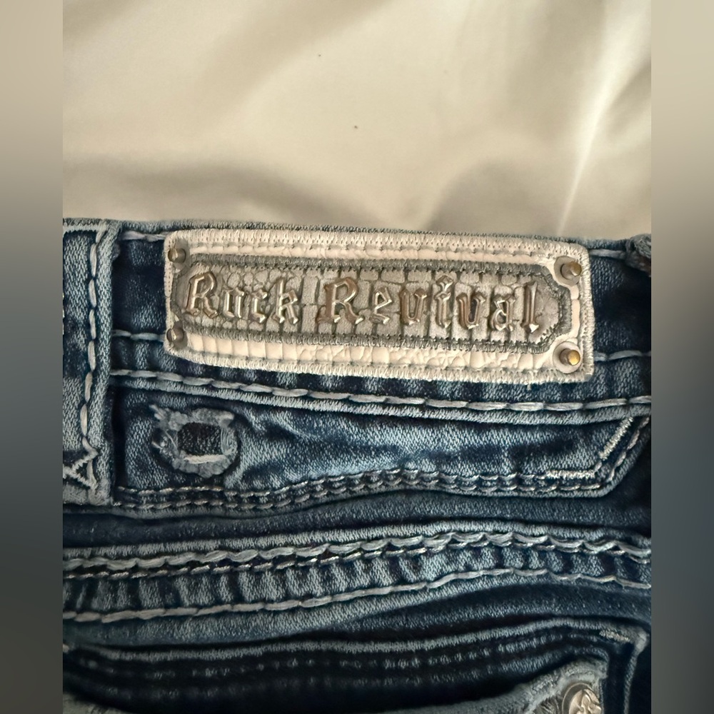 Rock Revival Cecily Blue Boot Cut Jeans - Picture 9 of 11